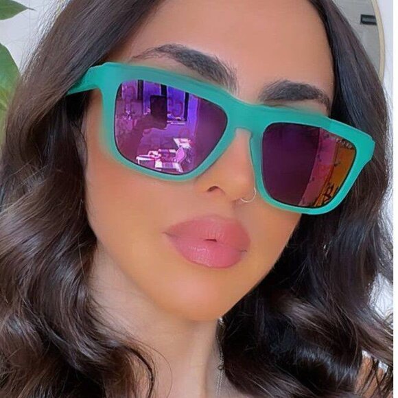 Gucci GG1571S 004 Square Sunglasses - Green/Blue Multicolor - Picture 3 of 11